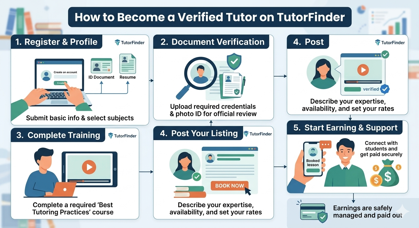 How to Become a Verified Tutor on TutorFinder and Start Earning